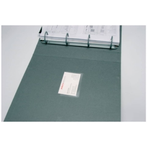 Tasche adesive portabiglietti Q-Connect ppl 6x9,5 cm Trasparente apertura lato lungo (conf.10)