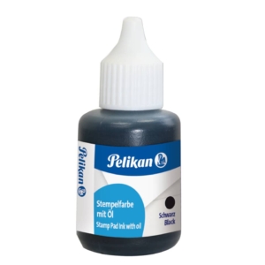 Inchiostro con olio per timbri Pelikan - Nero - 30 ml