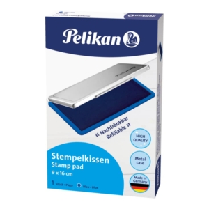Cuscinetto inchiostrato per timbri Pelikan Blu - n° 1 - 9x16 cm - 0BEC13