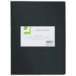 Portalistini A4 40 buste Nero Q-Connect - opacoKF01260