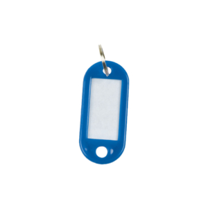 Targhette portachiavi Q-Connect standard in plastica 5x2,2 cm Blu - KF10872 (conf.10)