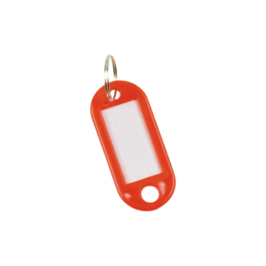 Targhette portachiavi Q-Connect standard in plastica 5x2,2 cm Rosso - KF10870 (conf.10)