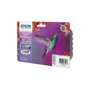 Cartucce originali Epson C13T08074011 Ink-jet blister RS T080 (conf.6 colori)