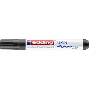 Pennarello per tessuti Nero - Edding 4500 - tonda - 2-3 mm