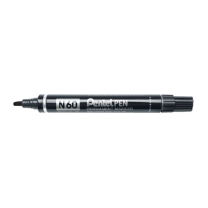 Pentel pennarello indelebile Nero - Pentel N60 - a scalpello - 3,9-5,5 mm