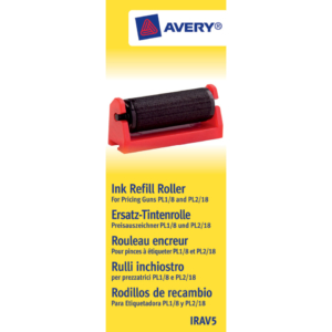 Rulli inchiostro per prezzatrici Avery mod. PL 1/8 e PL 2/18 Nero - IRAV5 (conf.5)
