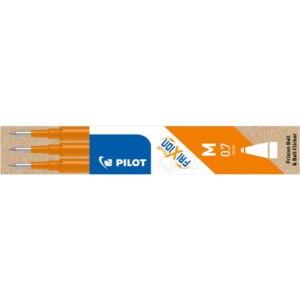 Refill per Penna a sfera cancellabile Frixion Ball Pilot - Arancio - 0,7 mm (M) - 006647 (conf.3)