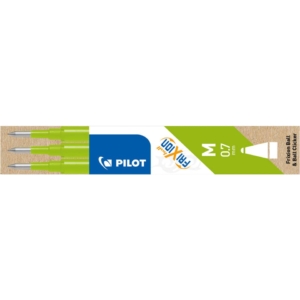 Refill per penna a sfera cancellabile Frixion Ball Pilot - Verde chiaro - 0,7 mm (M) (conf.3)