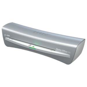 Plastificatrice a caldo compatta a 2 rulli Leitz iLam Home Office A4 grigio metallizzato - 73680089