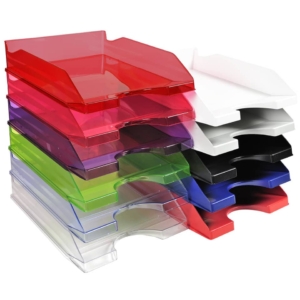 Vaschetta portacorrispondenza Exacompta ECOTRAY EcoBlack plastica A4+ Nero 123014D