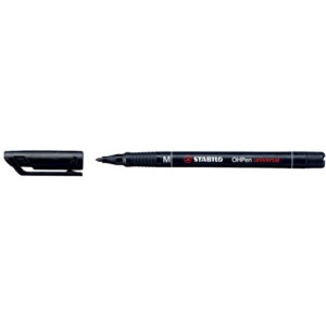 Stabilo Pennarello indelebile Nero - Stabilo OHPen Universal - media - 1 mm
