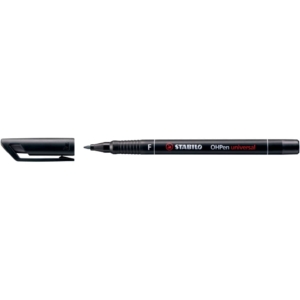Stabilo Pennarello indelebile Nero - Stabilo OHPen Universal - fine - 0,7 mm