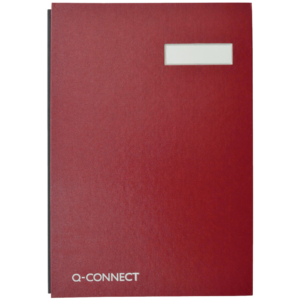 Libro firma Q-Connect 20 pagine 24x35 cm Rosso KF31011