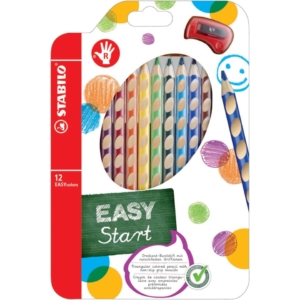 Matite colorate EASYcolors Stabilo - destrorsi - Ømina 4,2 mm - da 5 anni (conf.12)