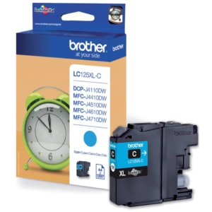 Cartuccia Ink-jet Originale alta resa LC-125 Brother Ciano LC-125XLC