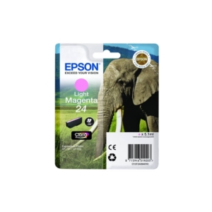 Originale Epson C13T24264010 Cartuccia RS Claria Photo HD 24/ELEFANTE Magenta chiaro