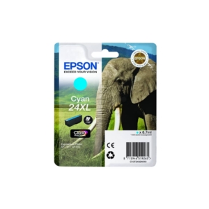 Cartuccia Originale Epson C13T24324010 A.R. RS Claria Photo HD 24XL/ELEFANTE Ciano
