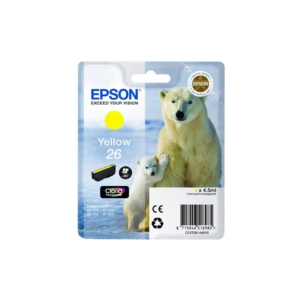 Originale Epson C13T26144010 Cartuccia Ink-jet 26 Giallo