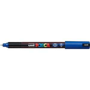 Pennarello Uniposca a tempera - Uniposca Blu Uni-Ball - punta tonda - 0,7 mm
