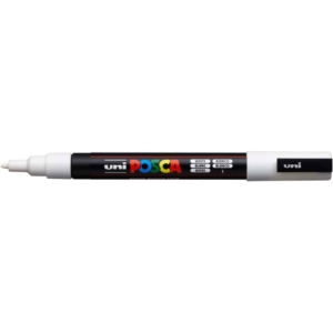 Pennarello Uniposca a tempera - Uniposca Bianco Uni-Ball - punta fine tonda - 0,9-1,3 mm