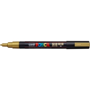 Pennarello Uniposca a tempera - Uniposca Oro Uni-Ball - punta fine tonda - 0,9-1,3 mm