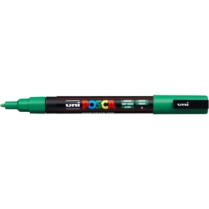 Pennarello Uniposca a tempera - Uniposca Verde Uni-Ball - punta fine tonda - 0,9-1,3 mm