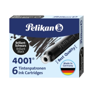 Cartucce per stilografiche 4001 TP/6 Pelikan - Nero (conf. da 6 cartucce)