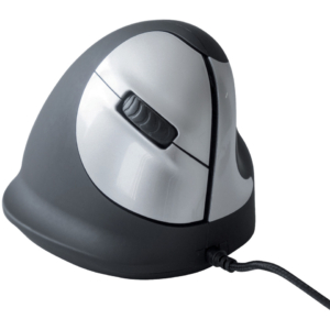 Mouse verticale per destrorsi R-GO Tools laser Nero 165-195 mm con cavo RGOHE