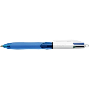 Penna a sfera 4 Colori Bic Colours™ - Penna a scatto 4 colori - fusto Blu traslucido - 1 mm - 8871361