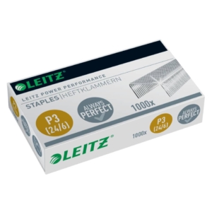 Punti metallici 24/6 Leitz in metallo zincato - 55700000 (conf. da 1000 punti)