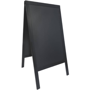 Lavagna Sandwich a gesso liquido Securit - Lavagna Bifronte - 125x70 cm - Nero