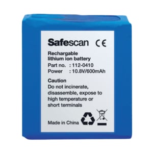 Batteria per rilevatore banconote false SafeScan - Nero - 112-0410