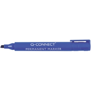 Pennarello indelebile Q-Connect punta a scalpello 1,2-5 mm Blu