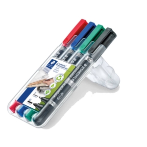 Pennarelli doppia punta indelebili Staedtler Lumocolor® permanent duo - 0,6-1,5 mm - Assortito (conf.4)