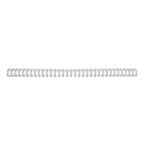 Dorsi a spirale metalliche 34 anelli GBC WireBind 11 mm A4 Argento RG810797 (conf.100)