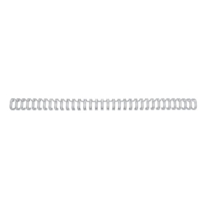 Dorsi a spirale metalliche a 34 anelli GBC WireBind 8 mm - fino a 70 fogli - A4 - Argento (conf.100)