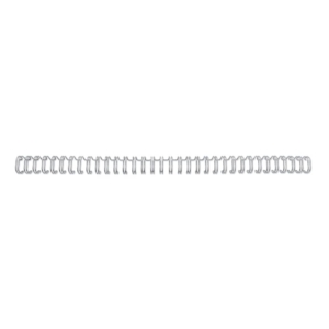 Dorsi a spirale metalliche a 34 anelli GBC WireBind 6 mm - fino a 55 fogli - A4 - Argento RG810497 (conf.100)