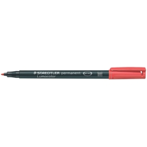 Pennarello indelebile Staedtler Lumocolor® permanent Rosso - M - 1 mm - punta sintetica - pen 317