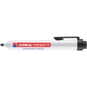 Pennarello indelebile Edding Retract 11 punta conica 1,5-3 mm Nero 4-11001