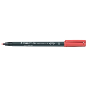 Staedtler Lumocolor® Permanent - Pennarello indelebile punta fine - Rosso - superfine - 0,4 mm