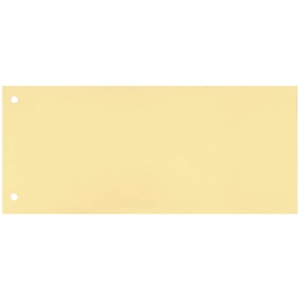 Separatori per archivio con due fori Q-Connect 24x10,5 cm 190g/m² Giallo - KF00516 (conf.100 pezzi)