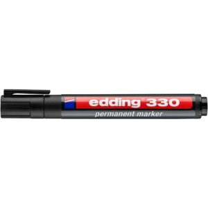 Pennarello indelebile Nero Edding 330 punta scalpello 1-5 mm - 4-330001