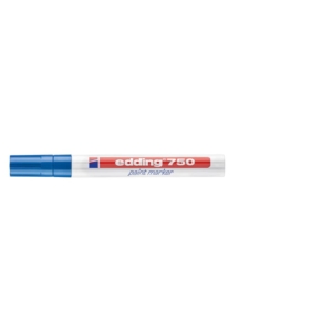 Pennarello Indelebile a vernice Edding 750 - Blu - tonda - 2-4 mm
