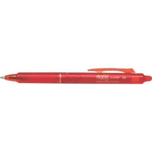 Penna a sfera a scatto cancellabile rosse Pilot Frixion Clicker punta Broad 1 mm