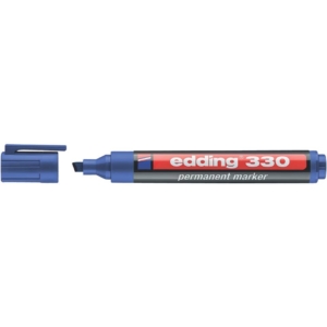 Pennarello indelebile Blu Edding 330 - scalpello - 1-5 mm
