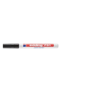Pennarello a vernice Nero - Edding 750 - tonda - 1-2 mm