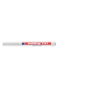 Pennarello Indelebile a vernice Edding 751 - Bianco - tonda - 1-2 mm