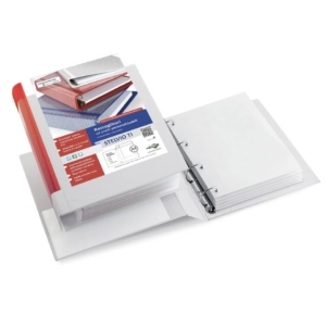 Raccoglitore A5 ad anelli personalizzabile - Sei Rota Stelvio TI - 4 anelli a D - Dorso 4 cm - 15x21 cm - Blu