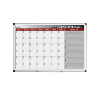 Lavagne planning Bi-Office magnetica laccata - mensile - 90x60 cm - GA03267170