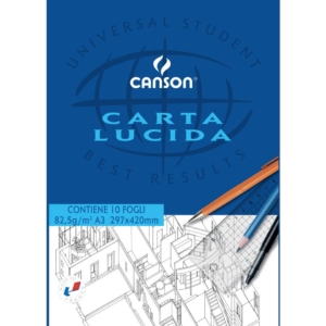 Blocchi disegno carta lucida Canson - A3 - 80/85g/m² - 10 fogli (10 blocchi da 10 fogli cad.)